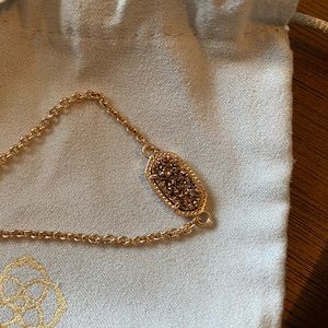 Kendra Scott - Elaina Rose Gold Adjustable Chain Bracelet In Rose Gold Drusy